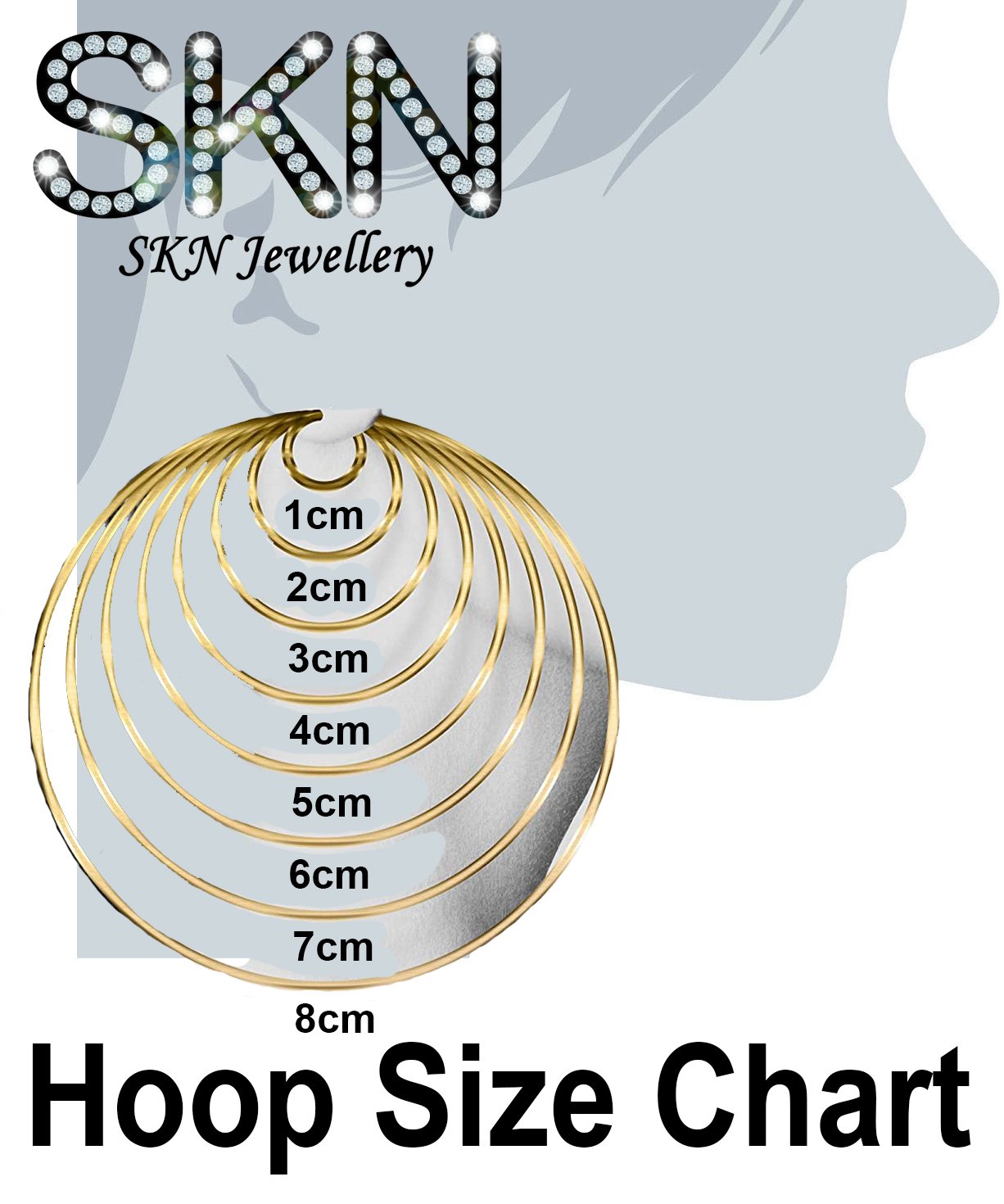 Special Gold Plated Alloy Big Round Hoop Earrings for Women and Girls - Image 2